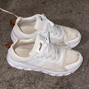 Avia White and Brown Athletic Shoes